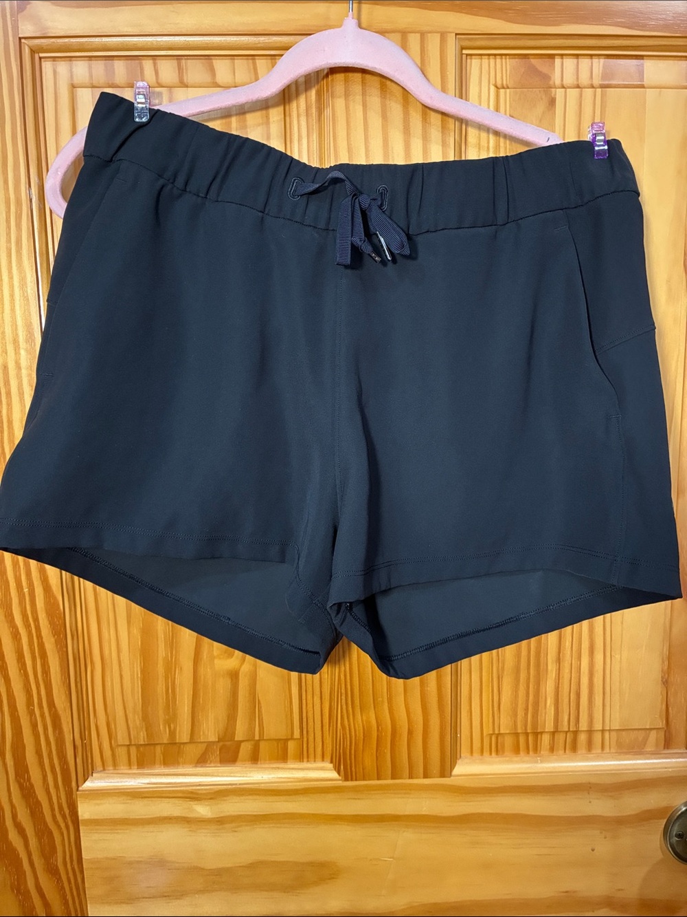 lululemon athletica Black Drawcord Performance Shorts
